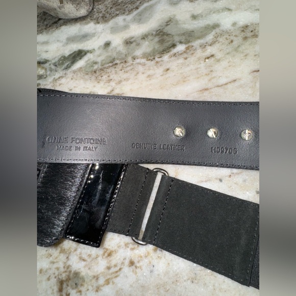 Anne Fontaine Patent & Calf Belt - Picture 2 of 16